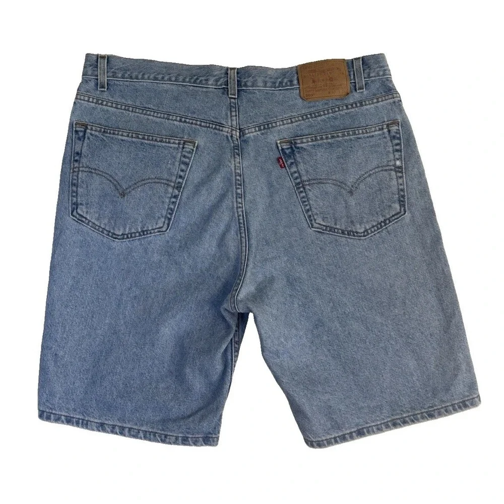 Vintage Levis 505 Shorts 40 Regular Fit Blue Jean Light Wash Jorts Y2K Dad 0850